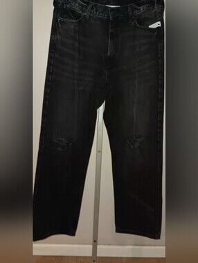No Boundaries Black Relaxed Distressed Men's Jeans
